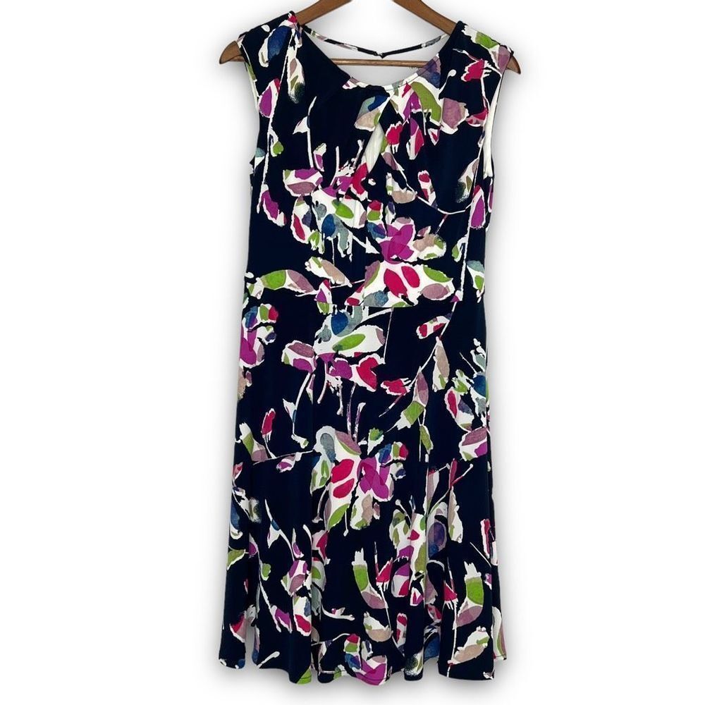 Floral Sleeveless Mini Dress - Multicolor